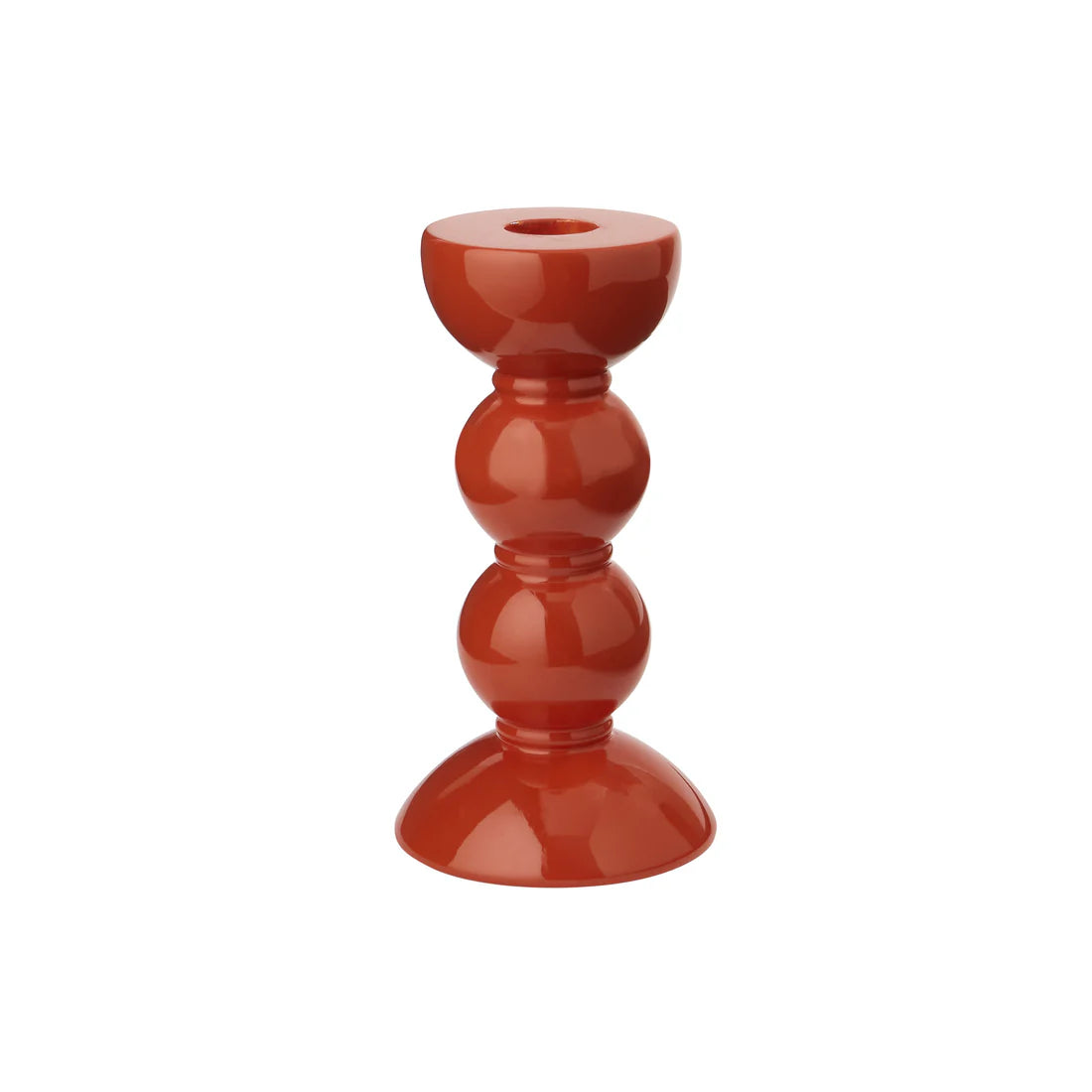 Orange Bobbin Candlestick