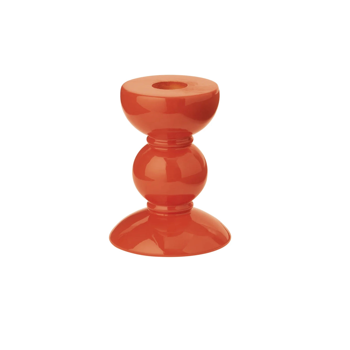 Orange Bobbin Candlestick