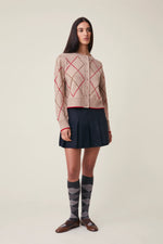 Sweater Cardigan Auguste Arlequin Cord S