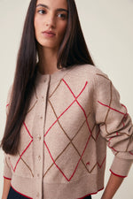 Sweater Cardigan Auguste Arlequin Cord M