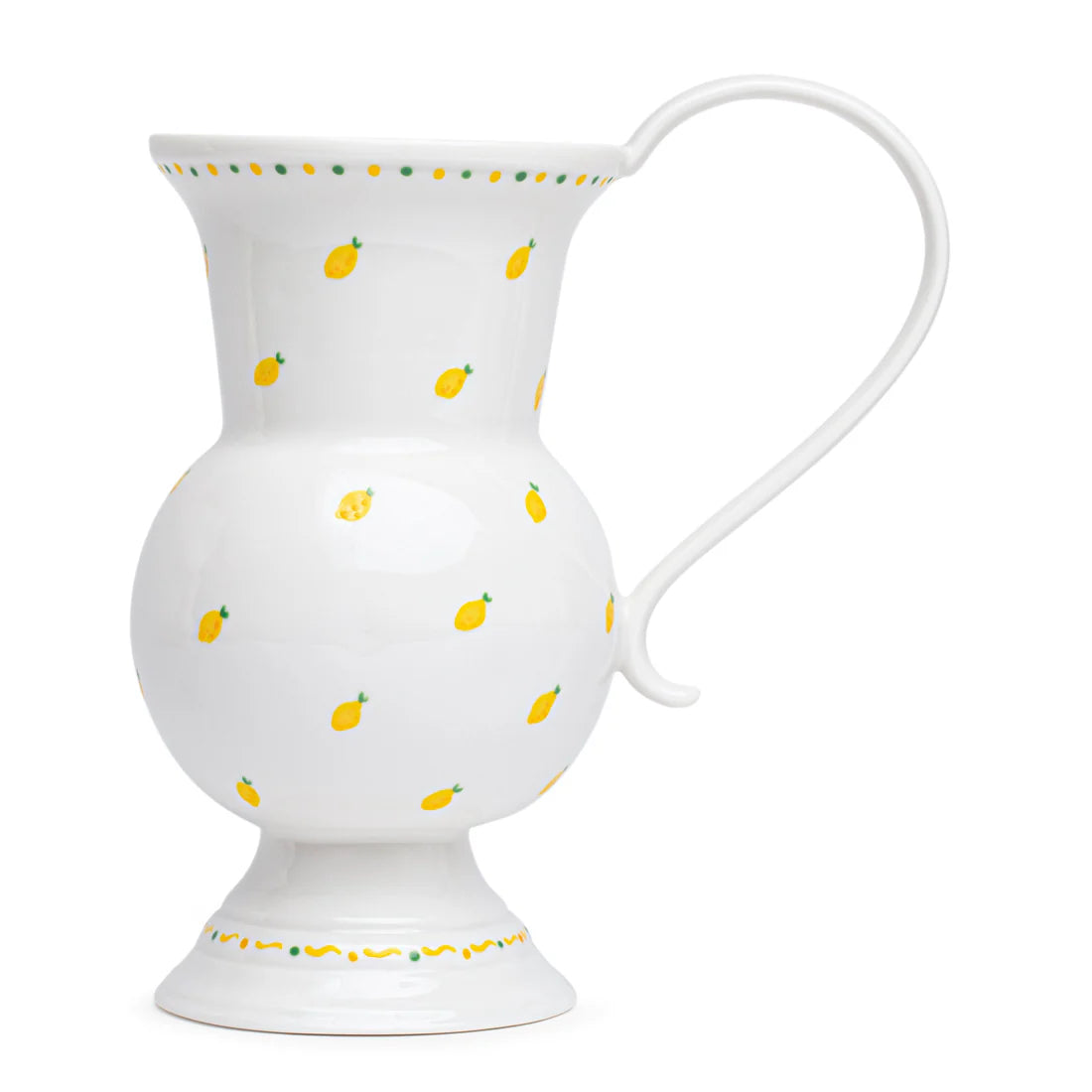 Hand Painted Lemons Porcelain Jug