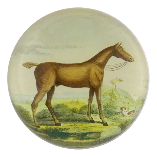 John Derian Paperweight: Brown Horse