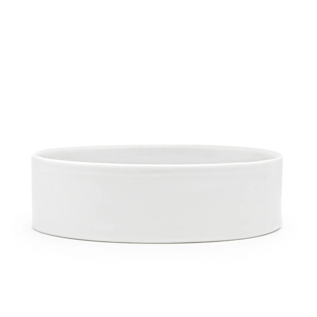 "Side view of the Key Chain Ramekin, displaying its 4-inch diameter and smooth handcrafted design, made in Paris."