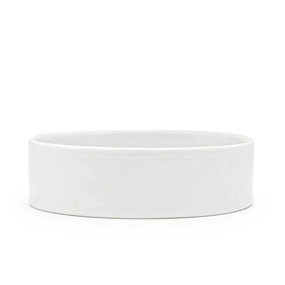 "Side view of the House of Happiness Ramekin, showcasing its 4-inch diameter and smooth handcrafted design, made in Paris."