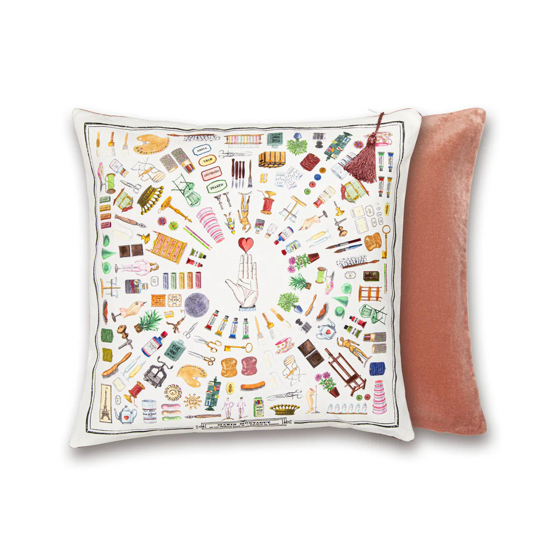 The French Cushion: Wonderful Paris by Marin Montagut brings a whimsical touch to your home with its charming design. Featuring an illustration by Marin Montagut, this cushion adds a playful element to any space.