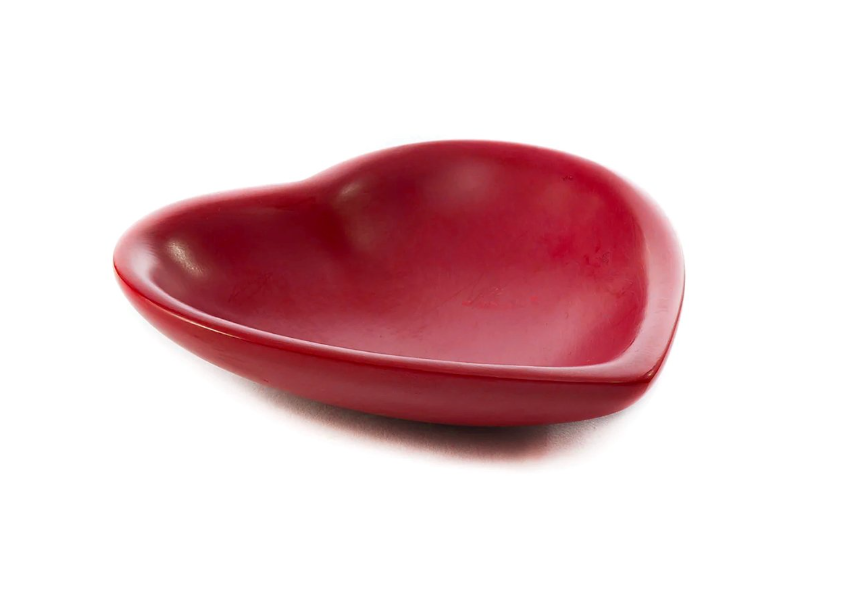 Heart Dish Red New