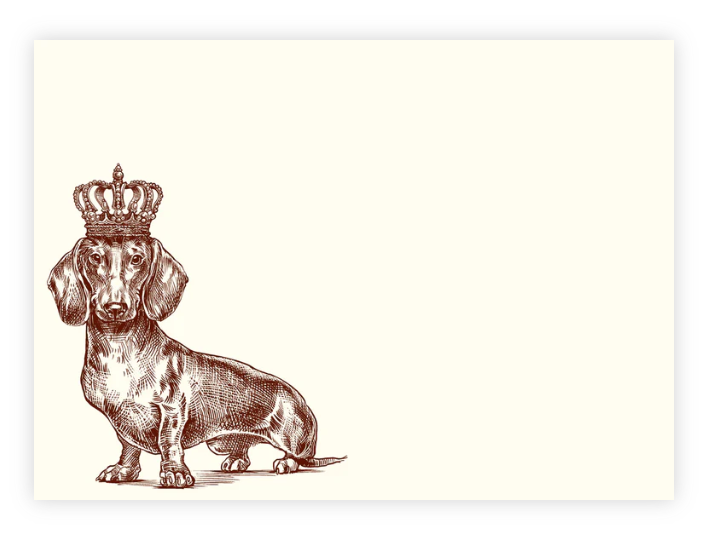 Royal Dachshund Notes A6