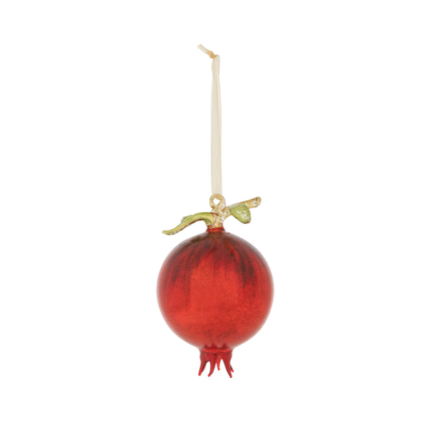 Glass Pomegranate Ornament