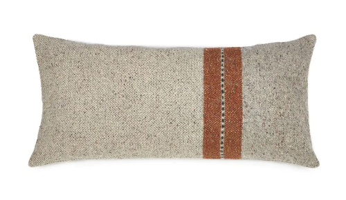 Montana Grey Rust Pillow (15.7 x 31)