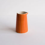Creamer Sgrafitto Stripe - Tangerine