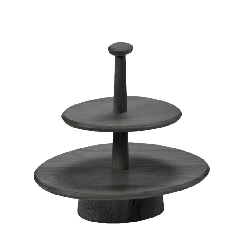 Cake Stand 01 Two Tier: Black