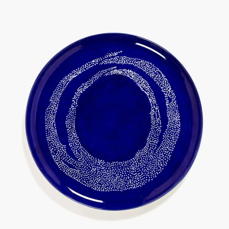 Serving Platter: Dark Blue - White Dots