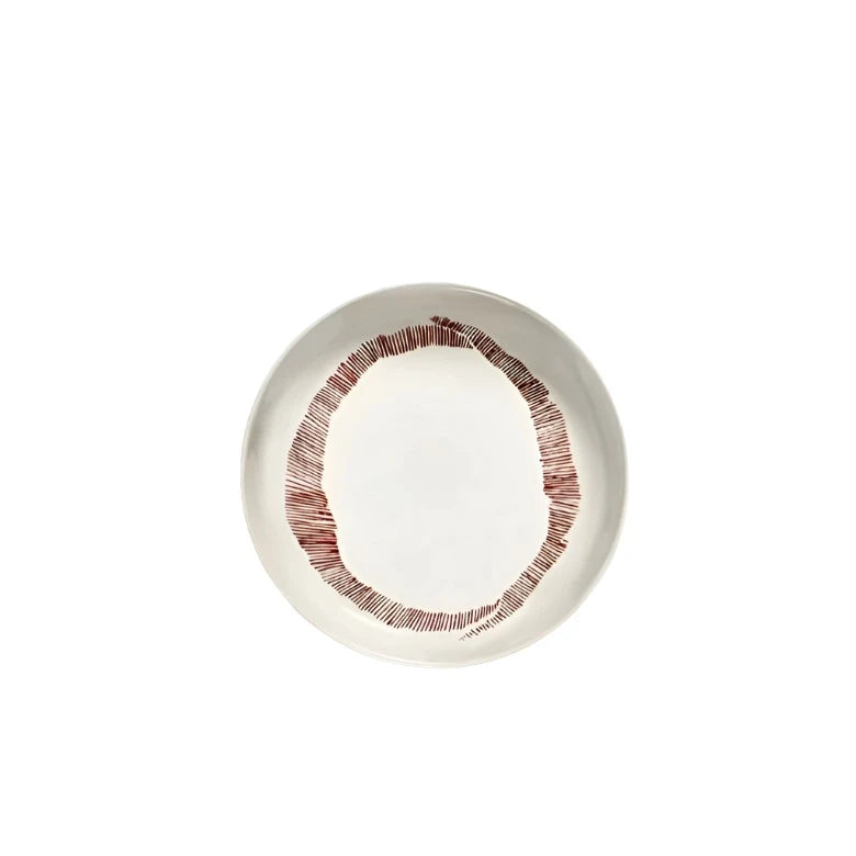 High Plate: White/Red