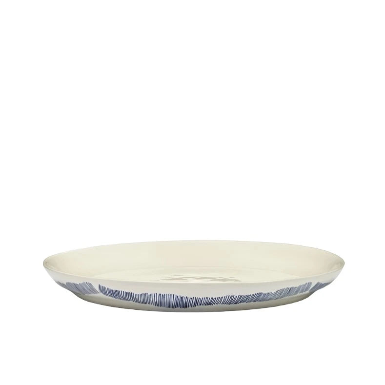 Serving Platter: Blue/White