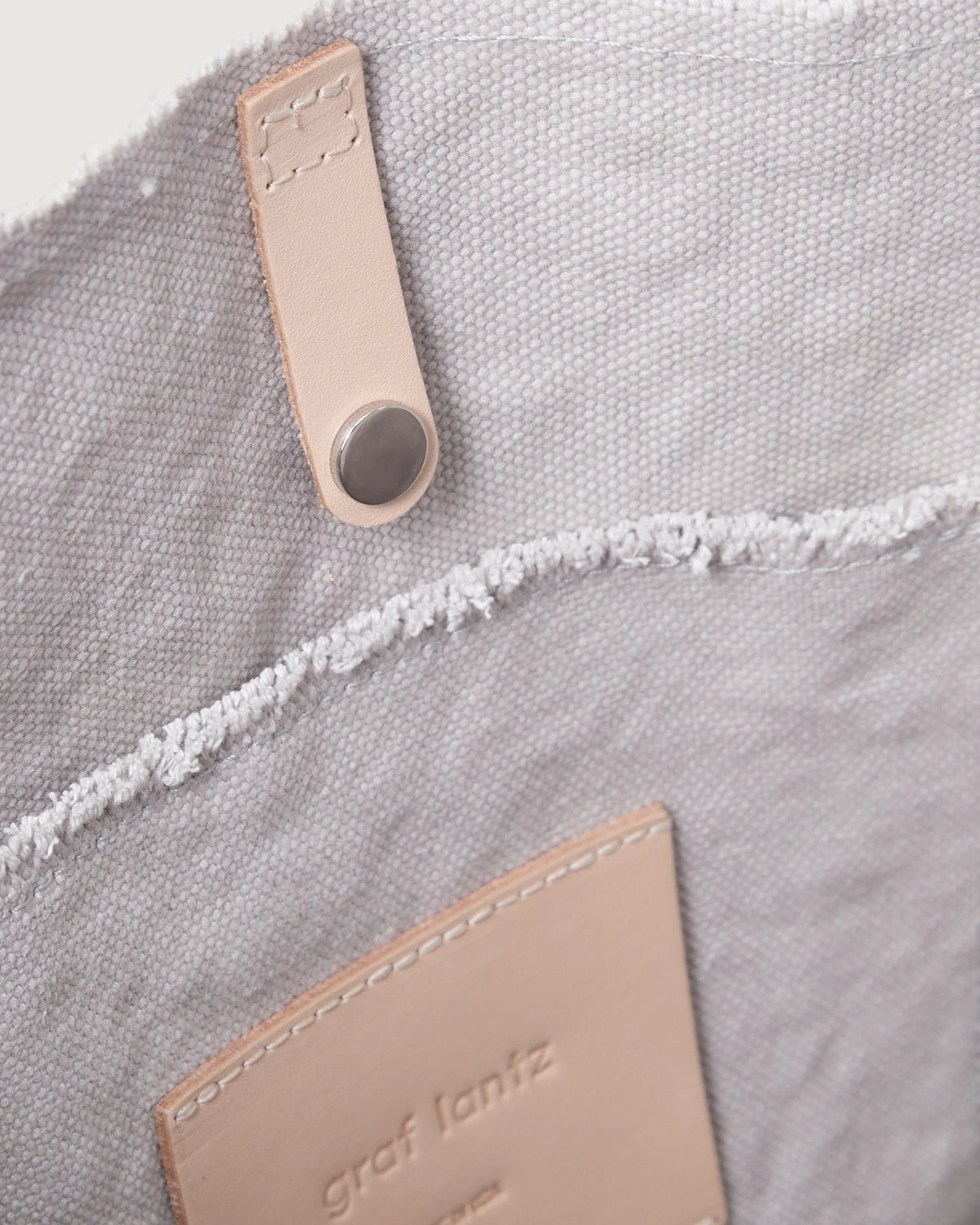 Bag Hana Canvas Boat Bag - Stone Vachetta
