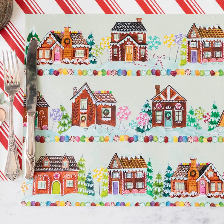 Gingerbread Village Placemat (24 Sheets)