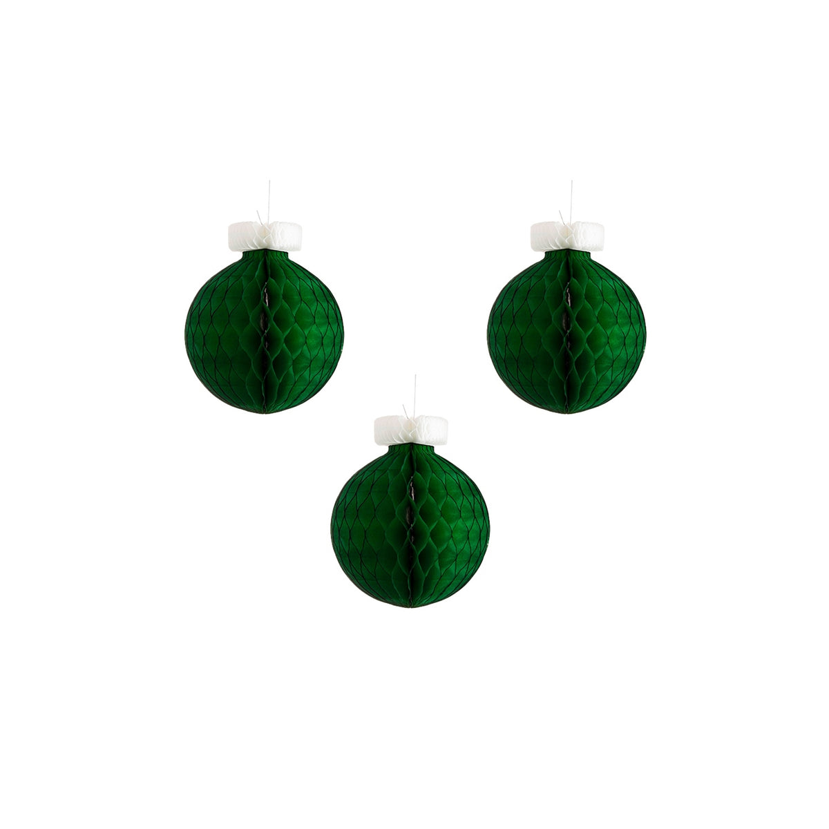 Classic Green Ornament (Set of 3)