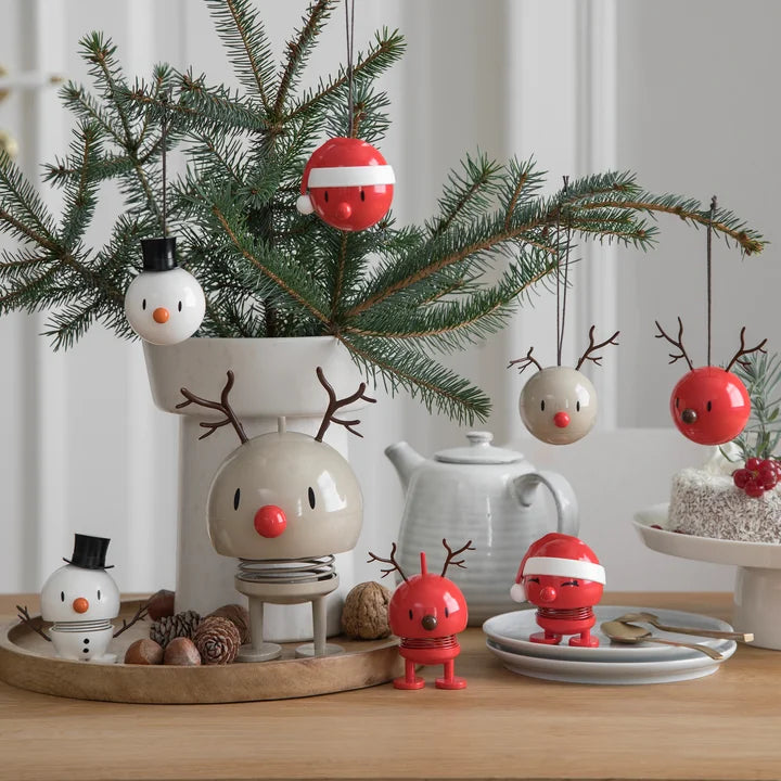 Hoptimist Holiday Snowman Ornament - set of 2