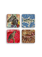Coasters Colorful Animals Set of 4