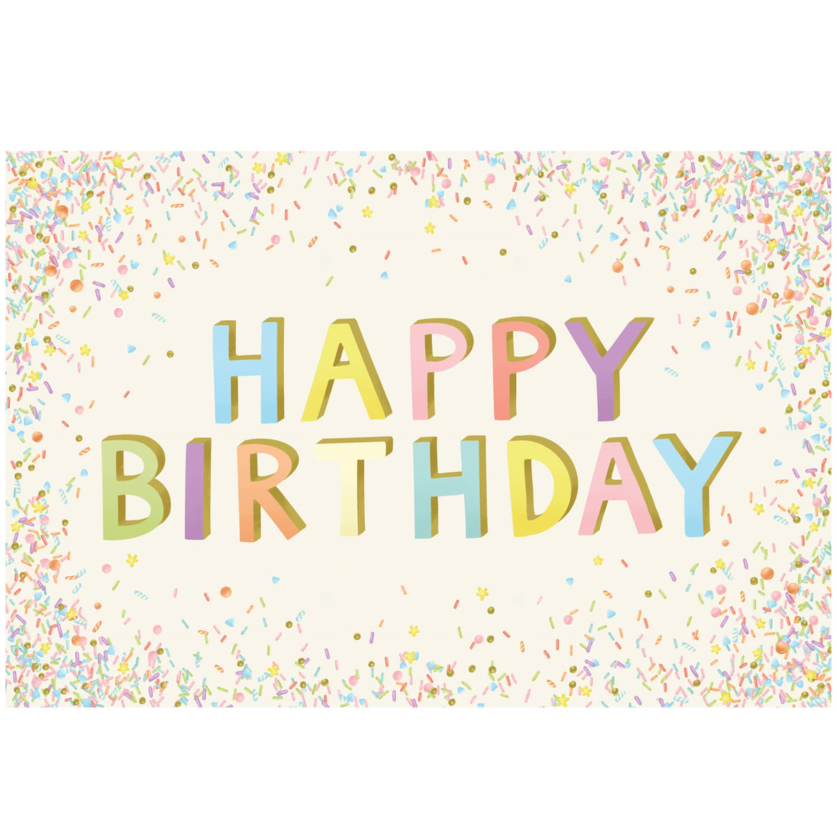 Paper Placemat - Happy Birthday Sprinkles