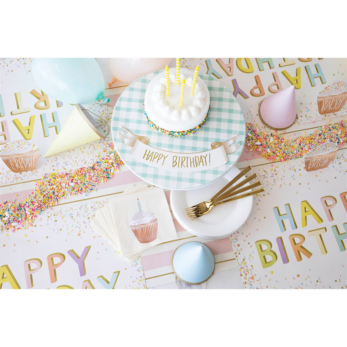 Paper Placemat - Happy Birthday Sprinkles