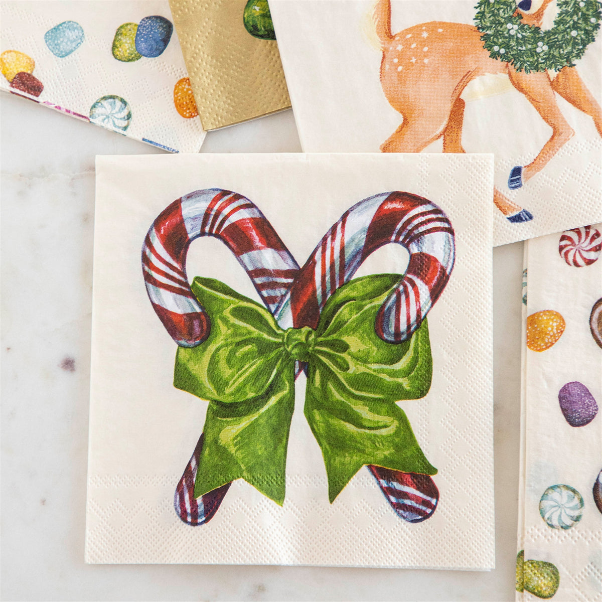 Candy Cane Napkins