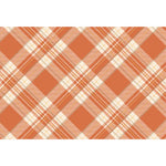 Placemat Paper - Orange Plaid