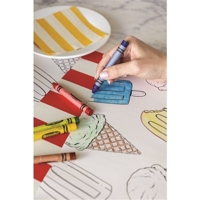 Placemats Coloring Summer Treats