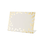 Place Cards - Gold Confetti
