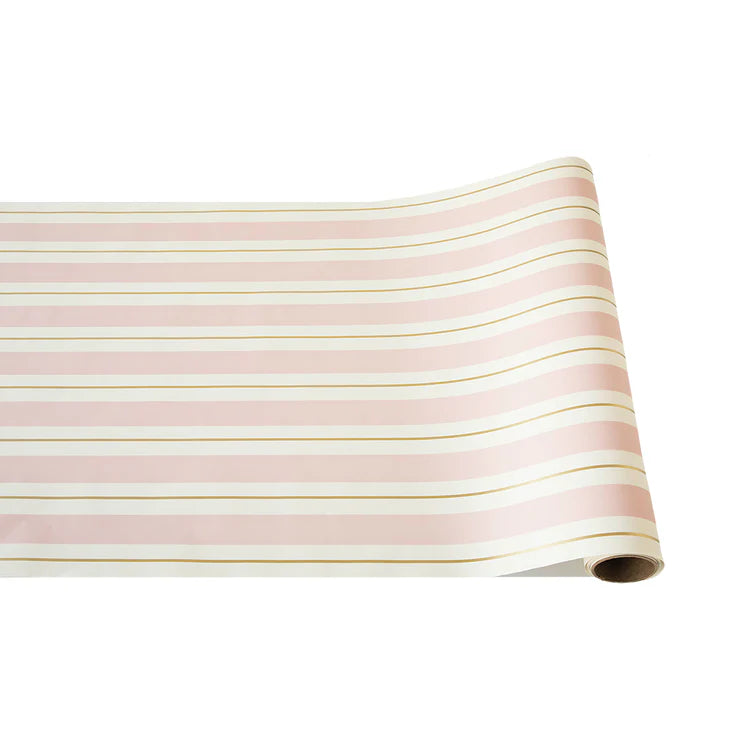 Pink & Gold Stripe Paper Runner