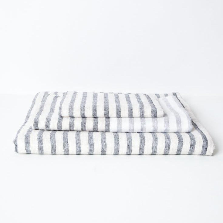 Linen Border Bath Towel