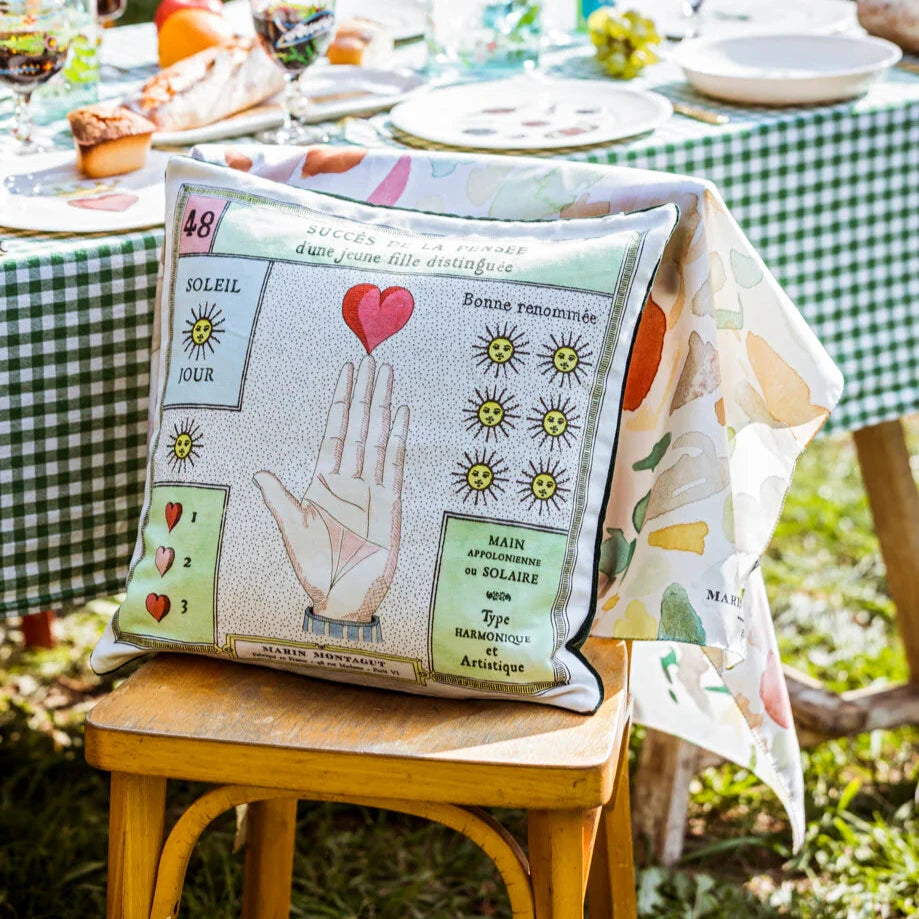 French Cushion: Heart on Hand - Thumbnail 3