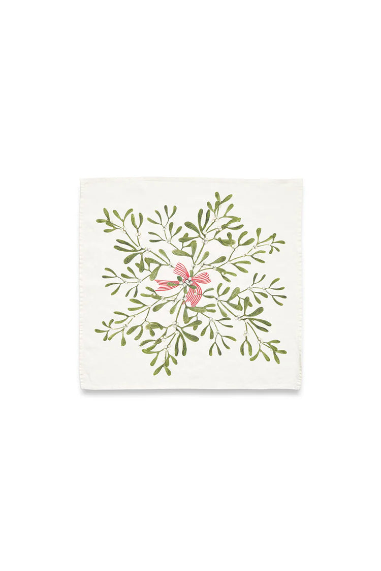 Napkin Mistletoe Kiss