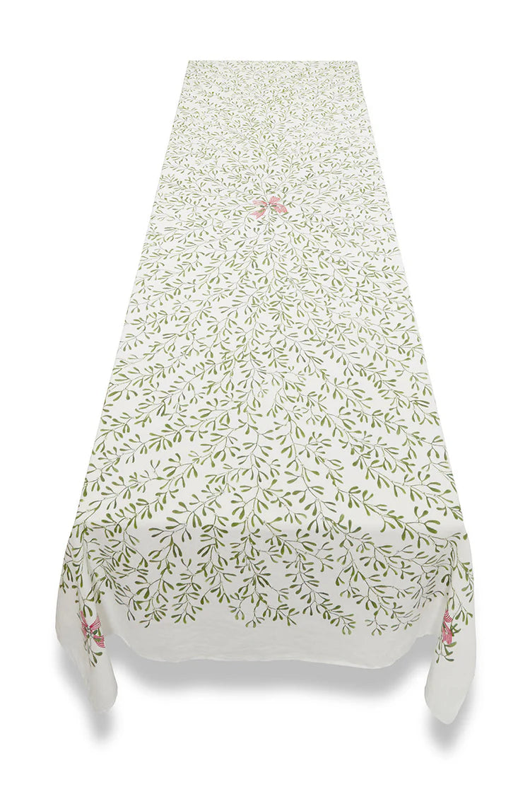 Tablecloth Mistletoe Kiss