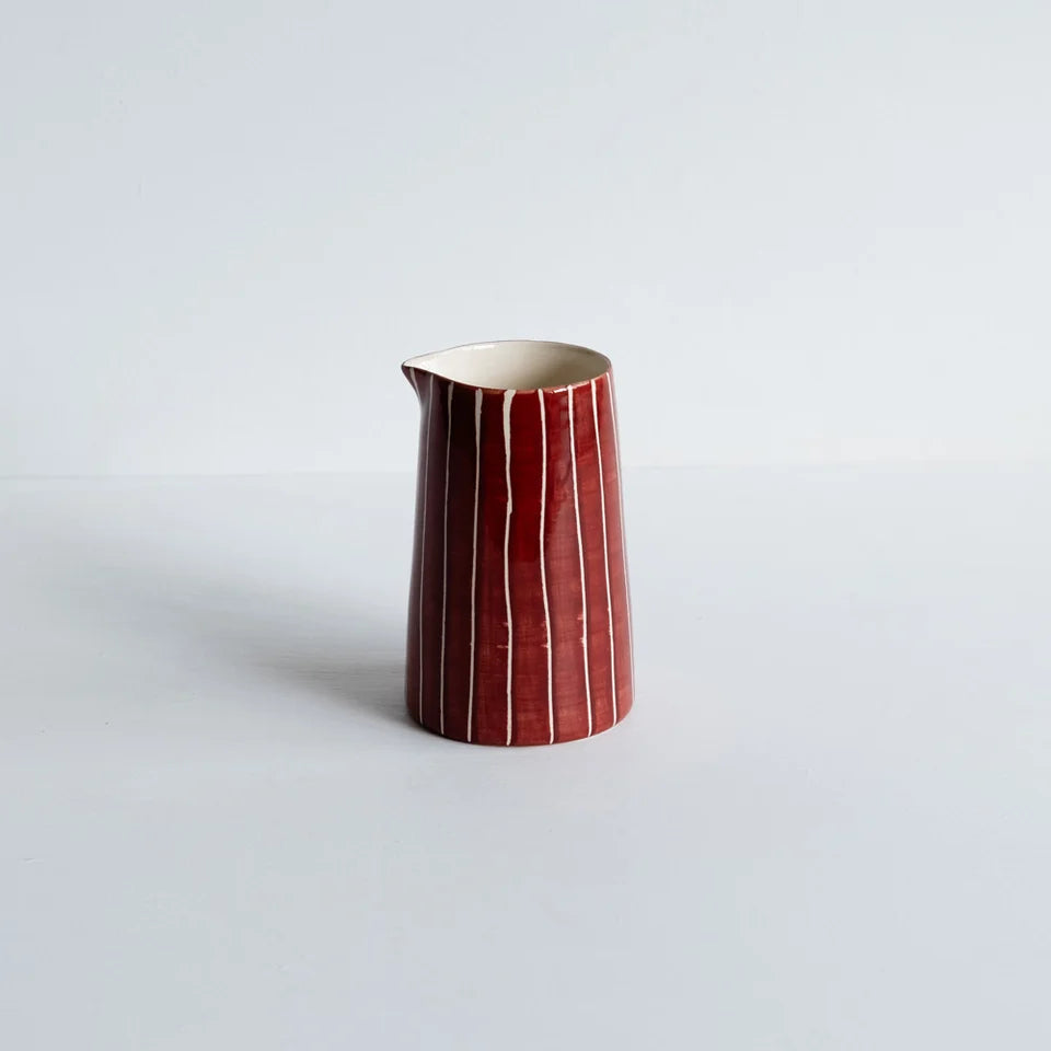 Creamer Sgrafitto Stripe - Paprika