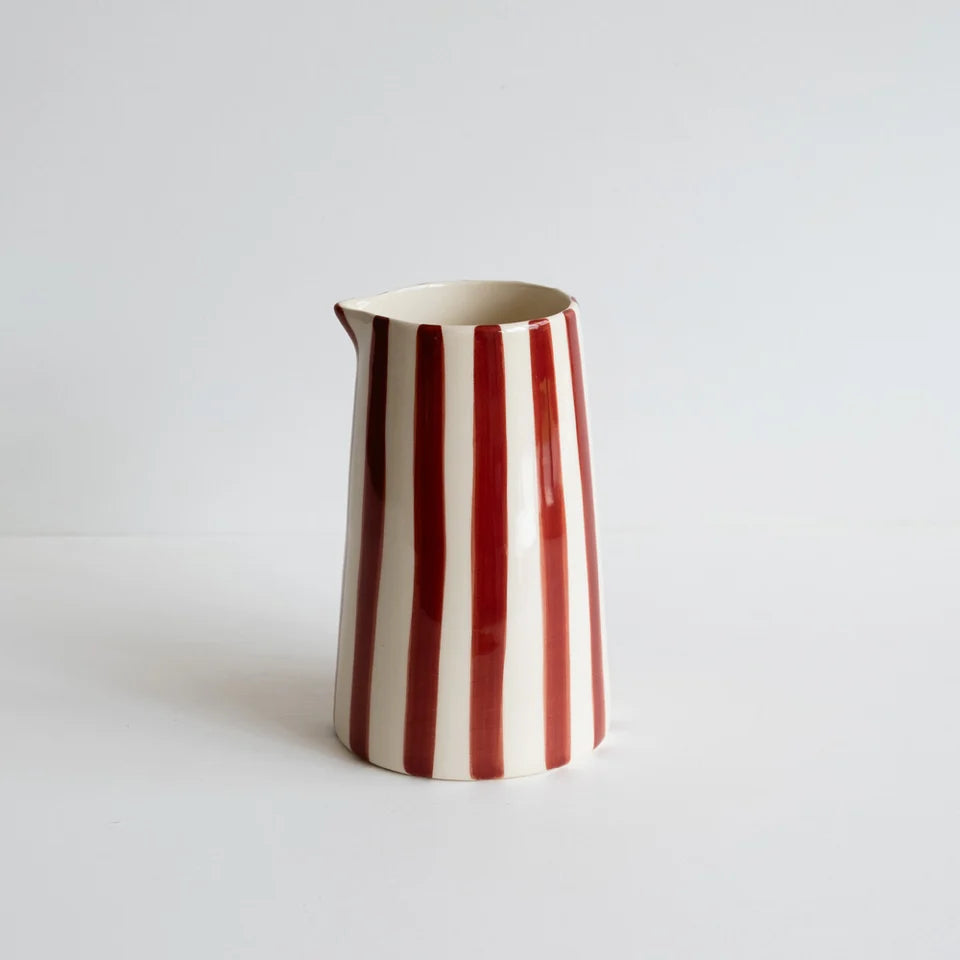 Pitcher Candy Stripe Paprika