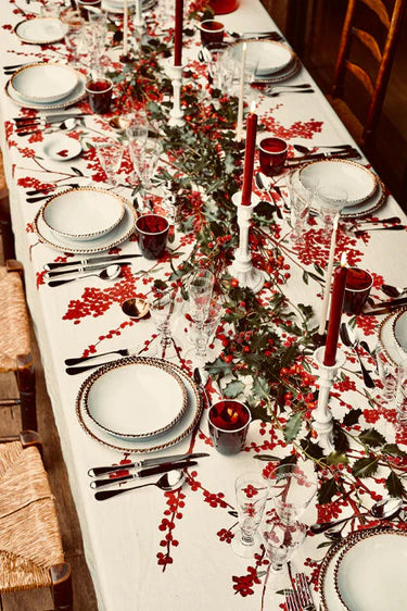 Tablecloth Linen 'Les Airelles' 65" x 98"