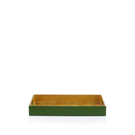 Tray Gold Leaf 'Ivy' Rectangular Lacquered Tray - 20"x16"
