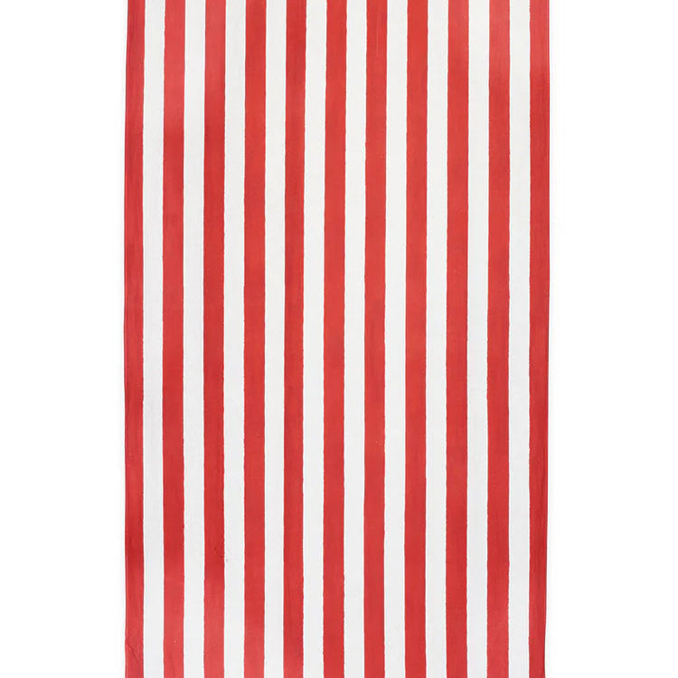 Tablecloth Stripe Linen - Red/White
