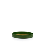 Tray Gold Leaf Passiflora Round Lacquered Tray - 14"