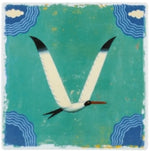 Plaque porcelain Letter V