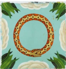 Plaque porcelain Letter O
