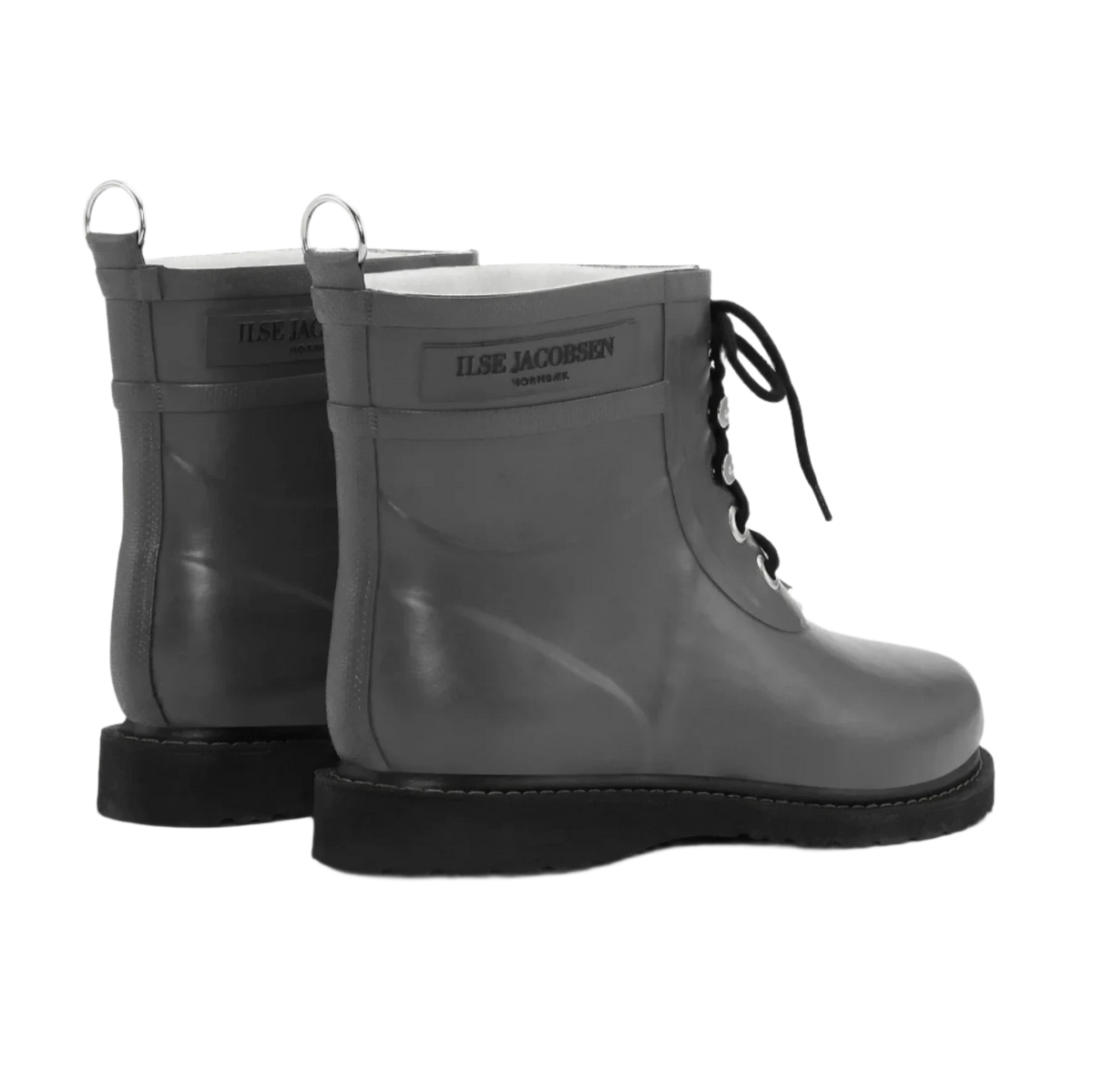 Ankle Books Rub 2. Grey Rubber Rain boots