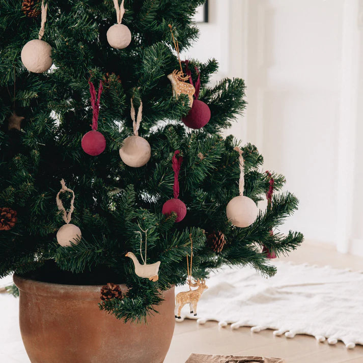 Orn Bauble Red + Wht