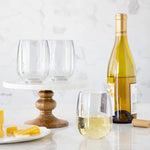 Glass Stemless Wine Sym