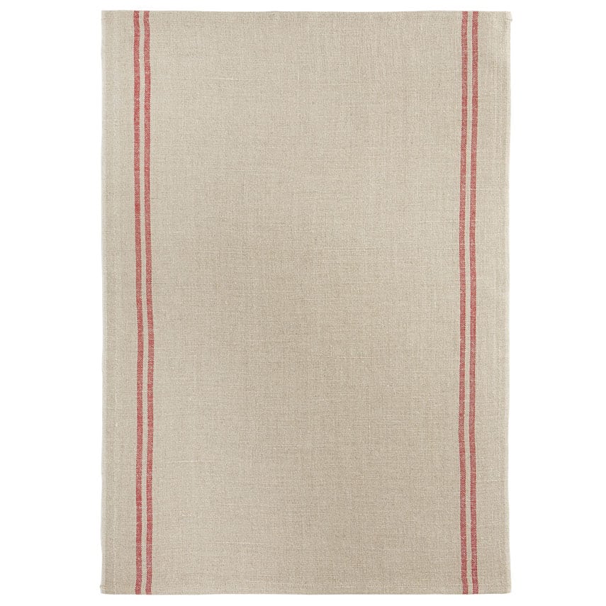 Tea Towels Country Washed Red
