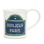 Bonjour Paris Mug by Marin Montagut. Comes in Small, medium, large. 