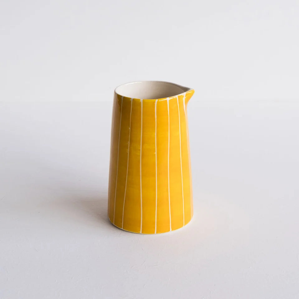 Creamer Sgrafitto Stripe - Turmeric