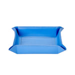 Tray Leather Catchall: Bright Blue