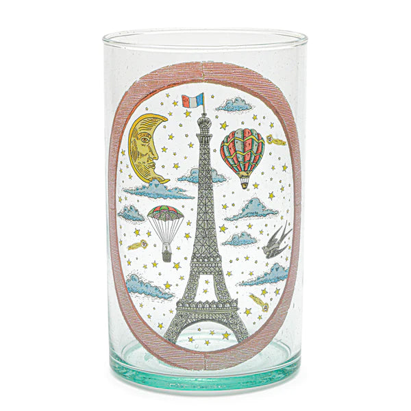 Illustrated Vase - Paris, I Love You